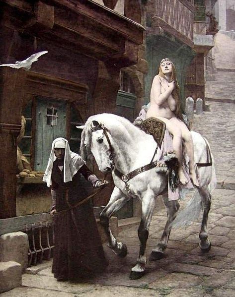 Painting of Lady Godiva Artist:Jules Joseph Lefebvre