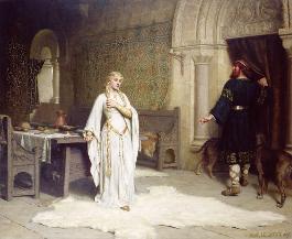 Painting of Lady Godiva Artist: Edmund Blair Leighton 1892